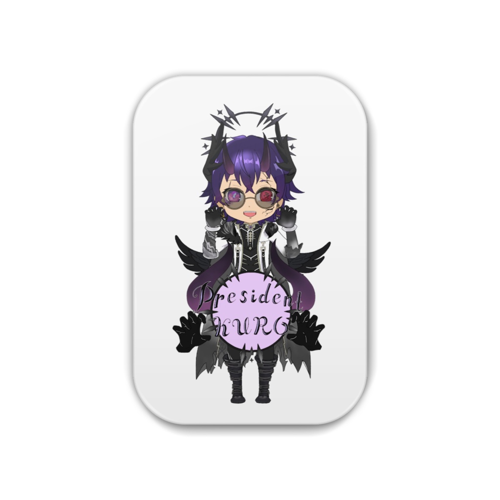 ミニキャラ社長缶バッジ