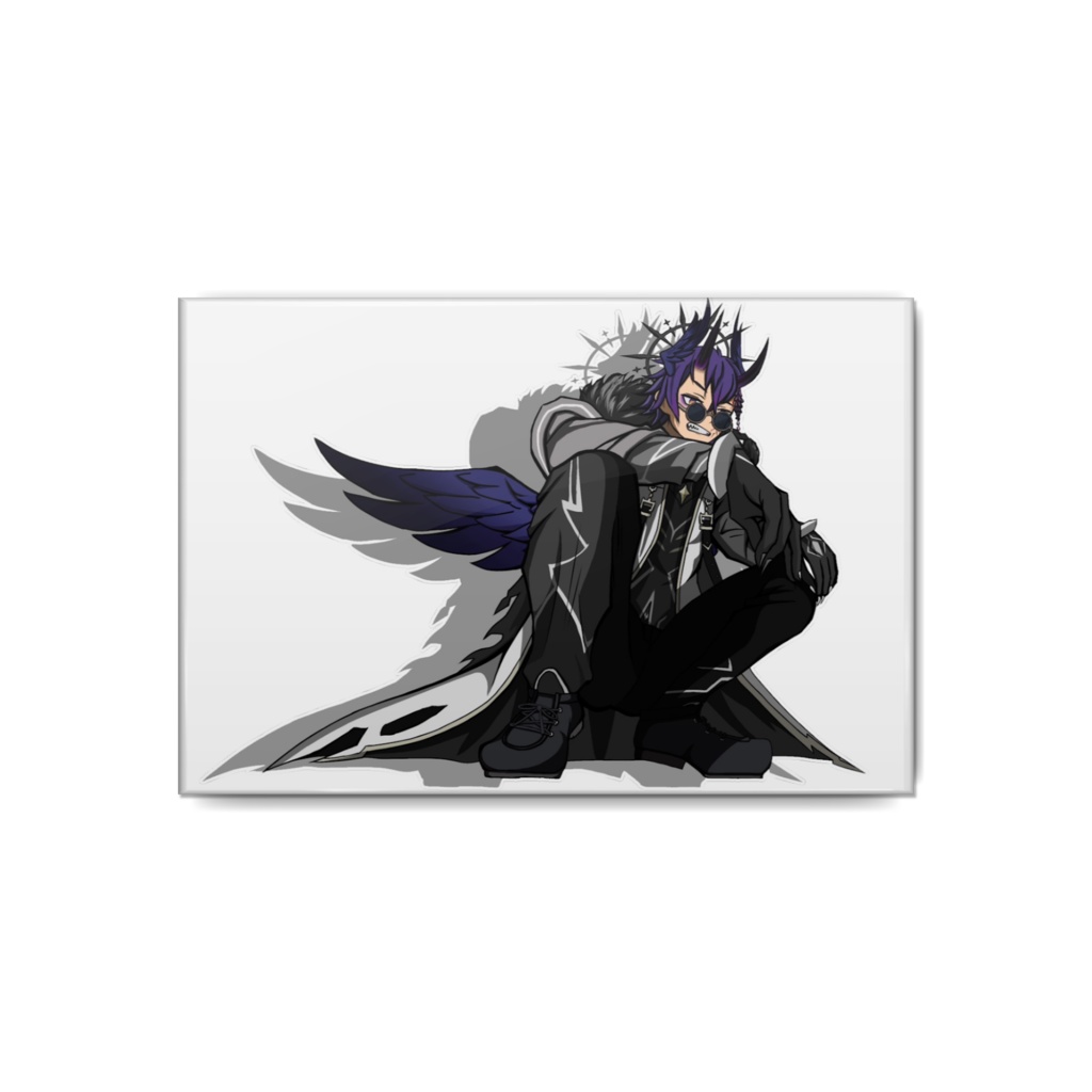 クロ社長の缶バッジ