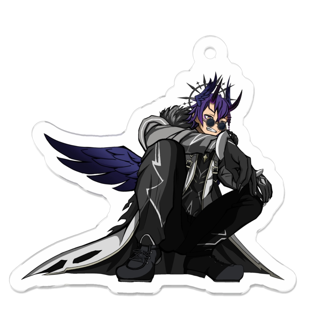 クロ社長のアクリルキーホルダー