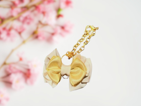 リボンバッグチャーム(ペタルリボン)