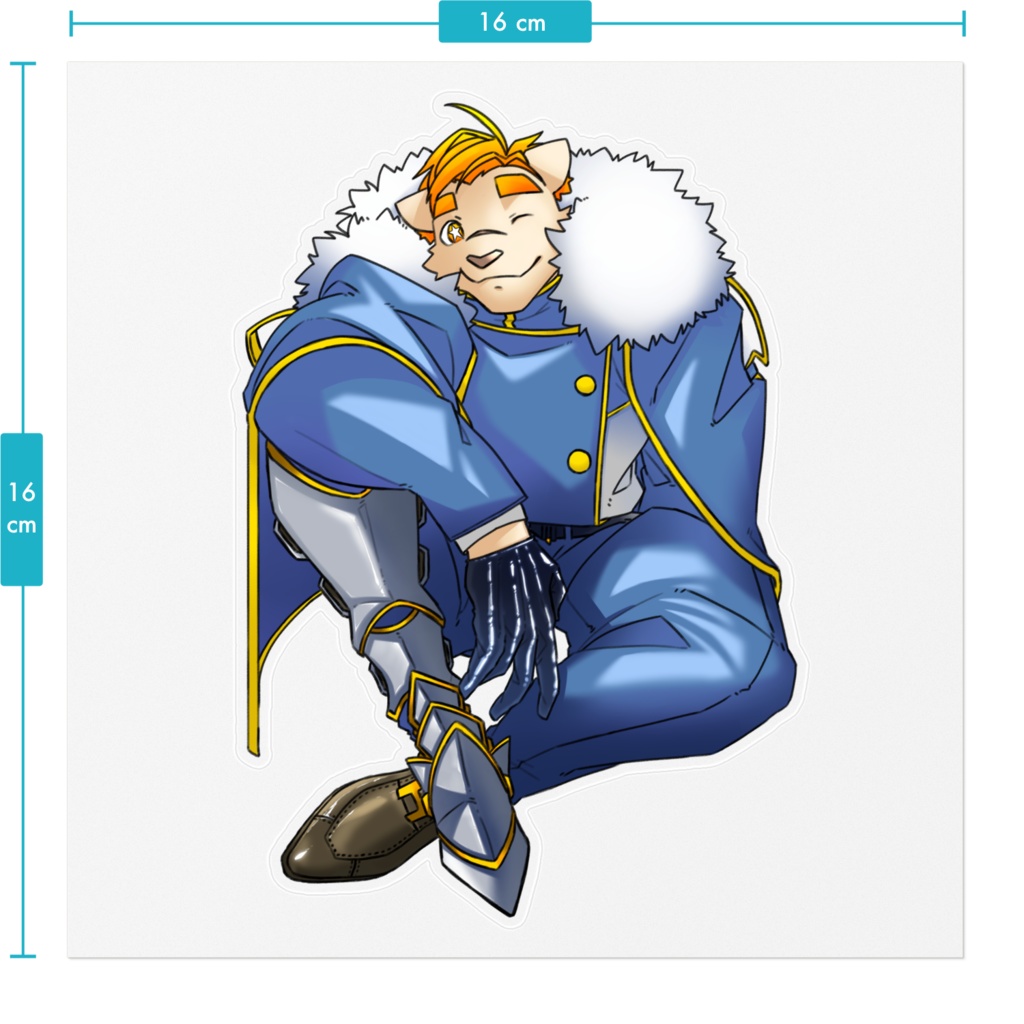 ガオウ(制服姿)ステッカー