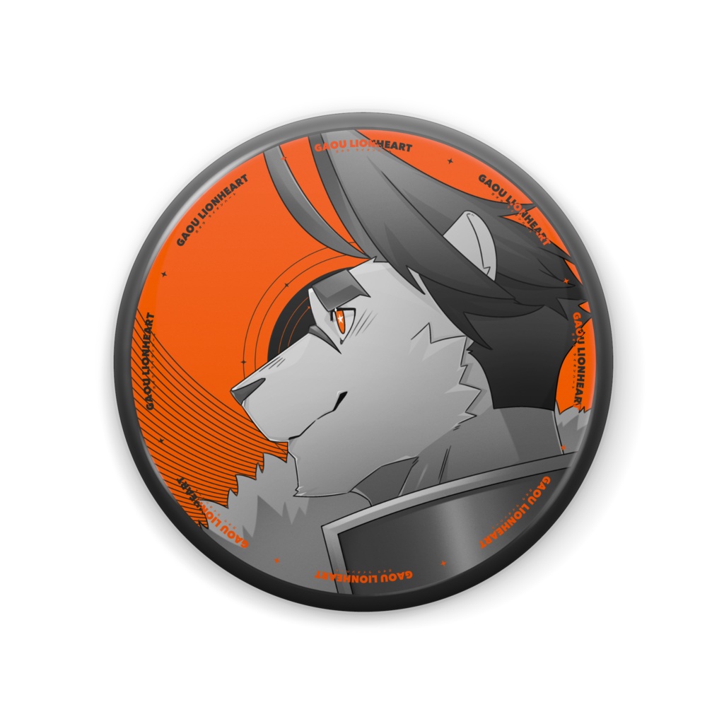 ガオウ ライオンハート アイコニックカラー缶バッジ