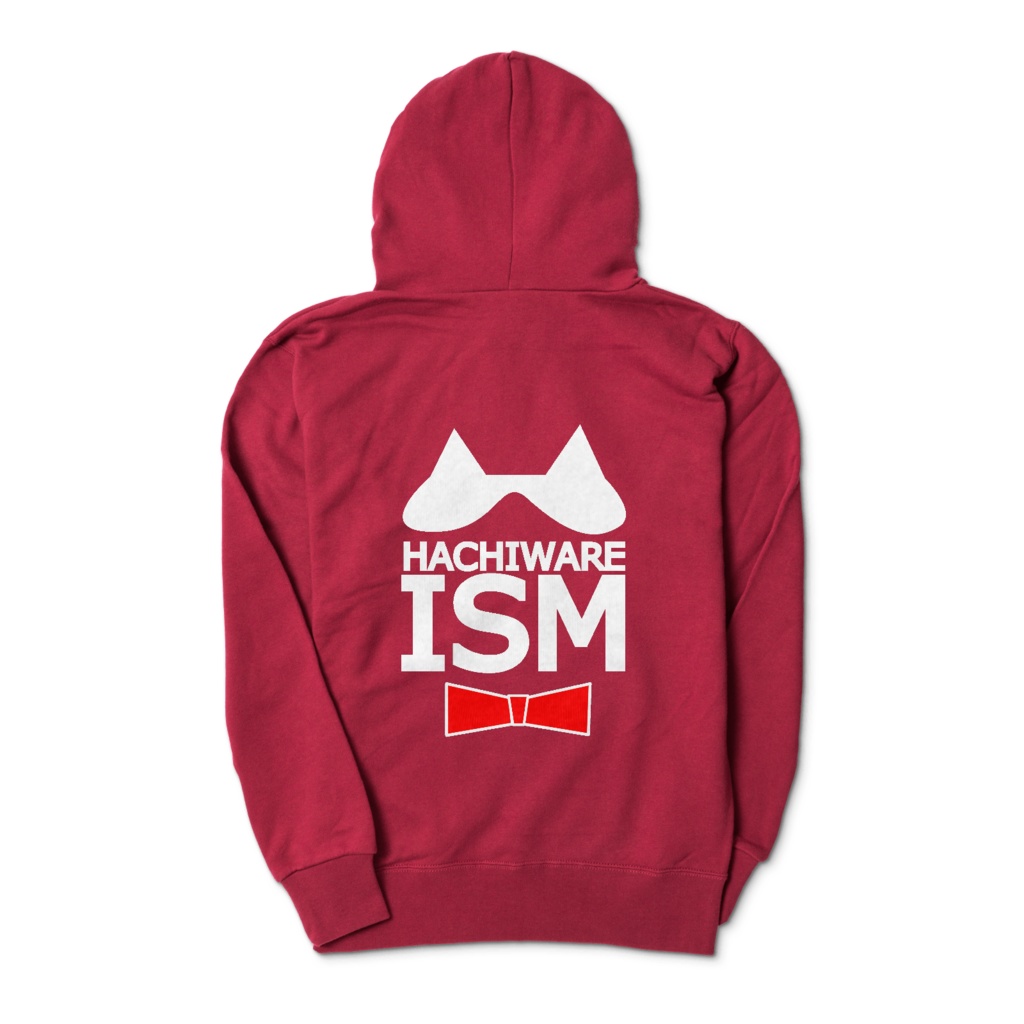 HACHIWARE ISM プルオーバーパーカー バーガンディ