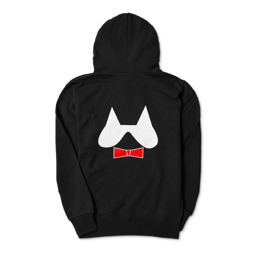 秘密結社ハチワレ団 プルオーバーパーカー ブラック