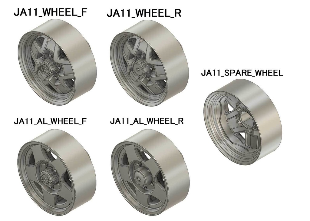 【STL】アオシマ 1/32 JA11 jimny タイヤ3Dプリントデータ