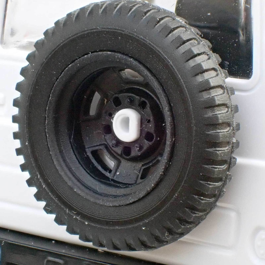 【STL】アオシマ 1/32 JA11 jimny ゲタ山タイヤ3Dプリントデータ