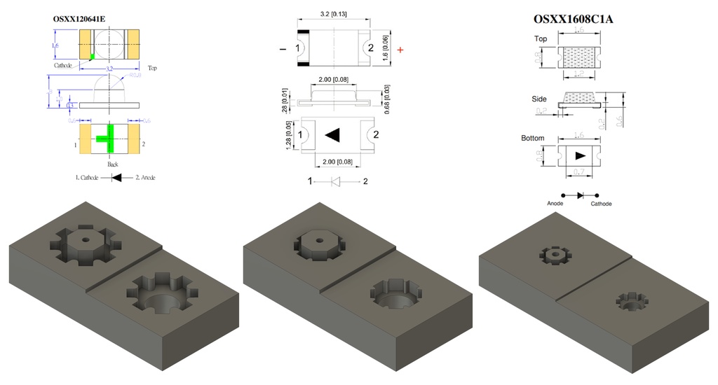 【STL】回転灯作成用LED固定治具の3Dプリントデータ