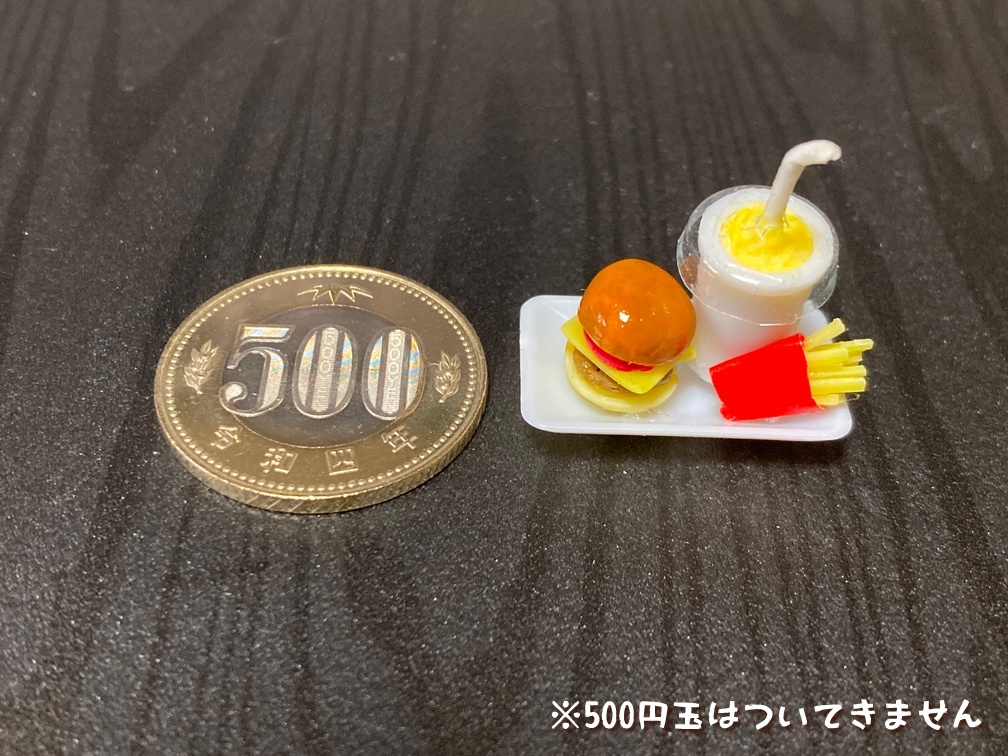 ミニチュアフード チーズバーガー