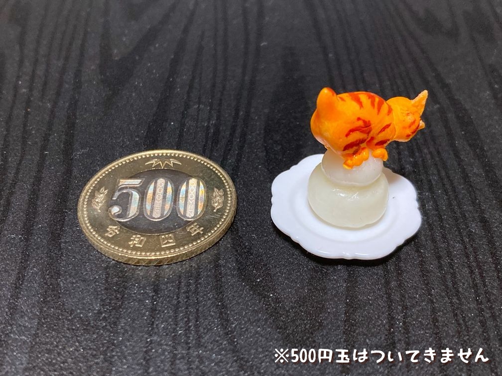 ミニチュアフード みかん(猫)の乗った鏡餅A