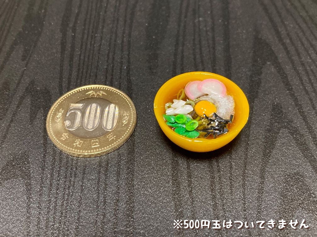 ミニチュアフード 月見そば