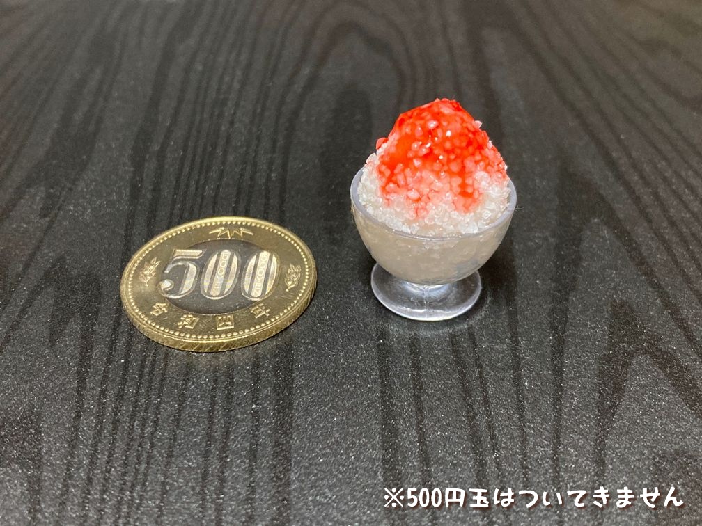 ミニチュアフード かき氷A(イチゴ)