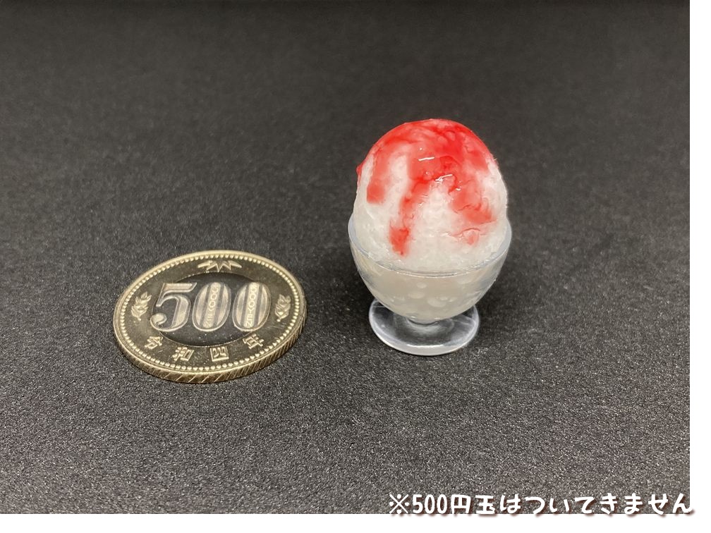ミニチュアフード かき氷D(イチゴ)