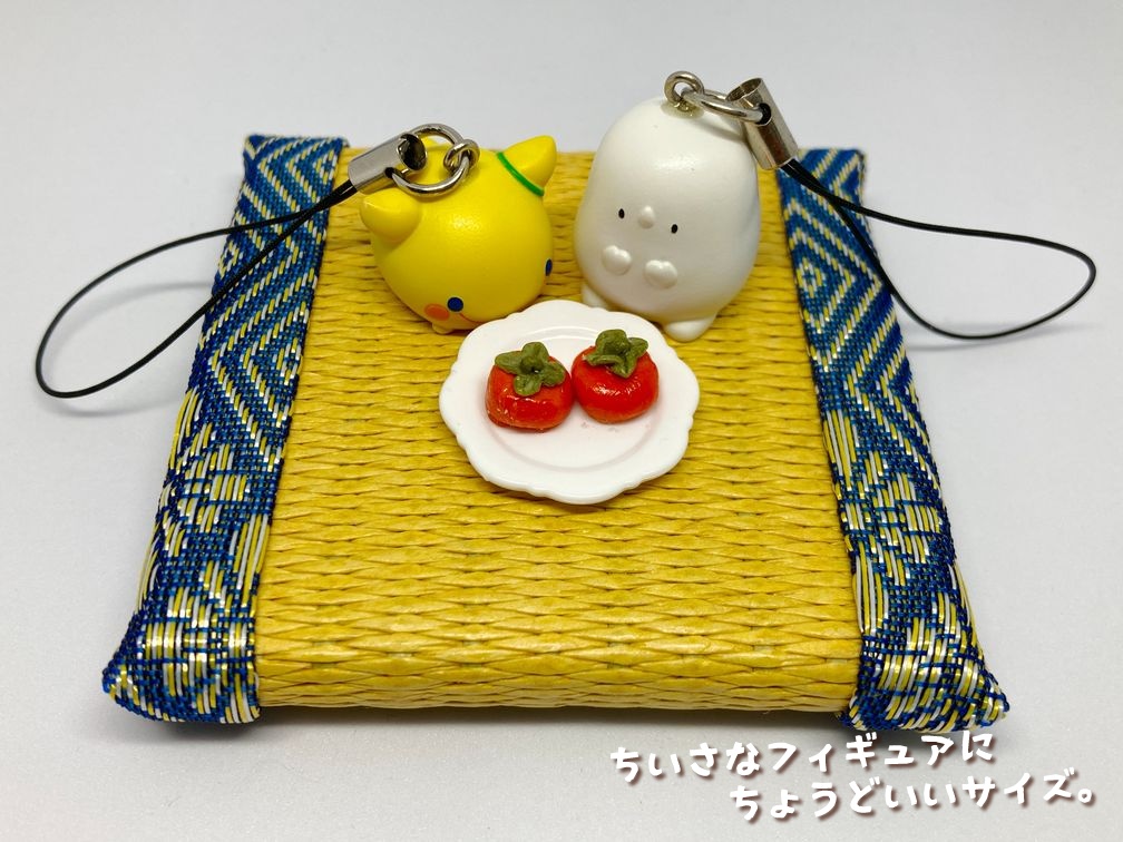 ミニチュアフード 柿ふたつ