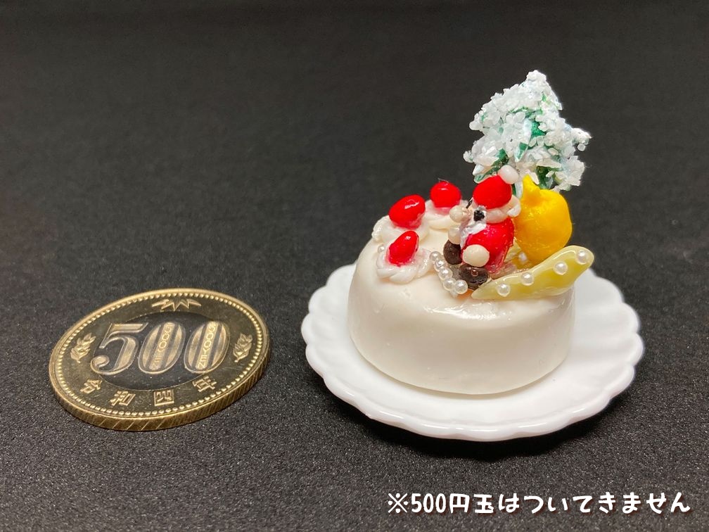 ミニチュアフード クリスマスケーキB