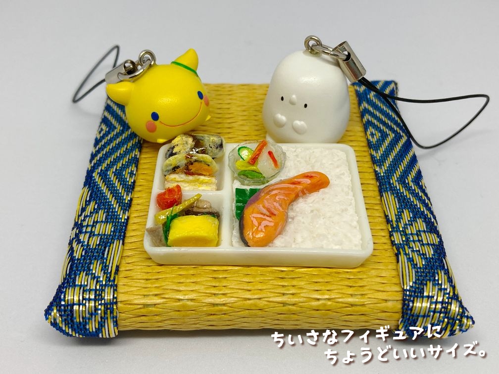 ミニチュアフード 鮭弁当