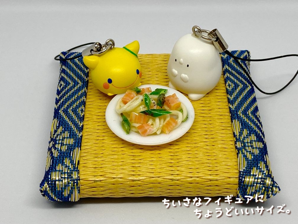 ミニチュアフード アスパラとベーコンのパスタB