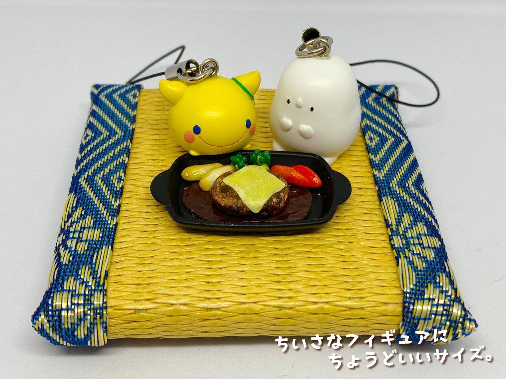 ミニチュアフード チーズハンバーグプレート大