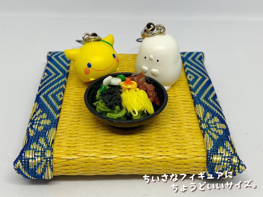 ミニチュアフード 茶そば(瓦そば)B