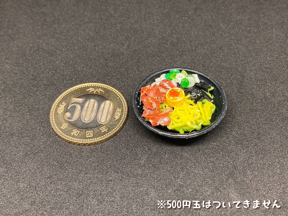 ミニチュアフード 茶そば(瓦そば)C