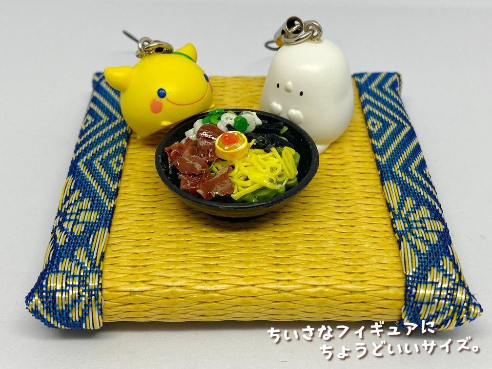ミニチュアフード 茶そば(瓦そば)C