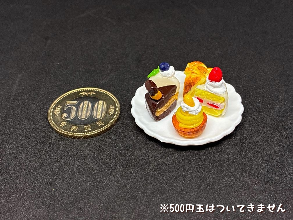 ミニチュアフード ケーキセットC