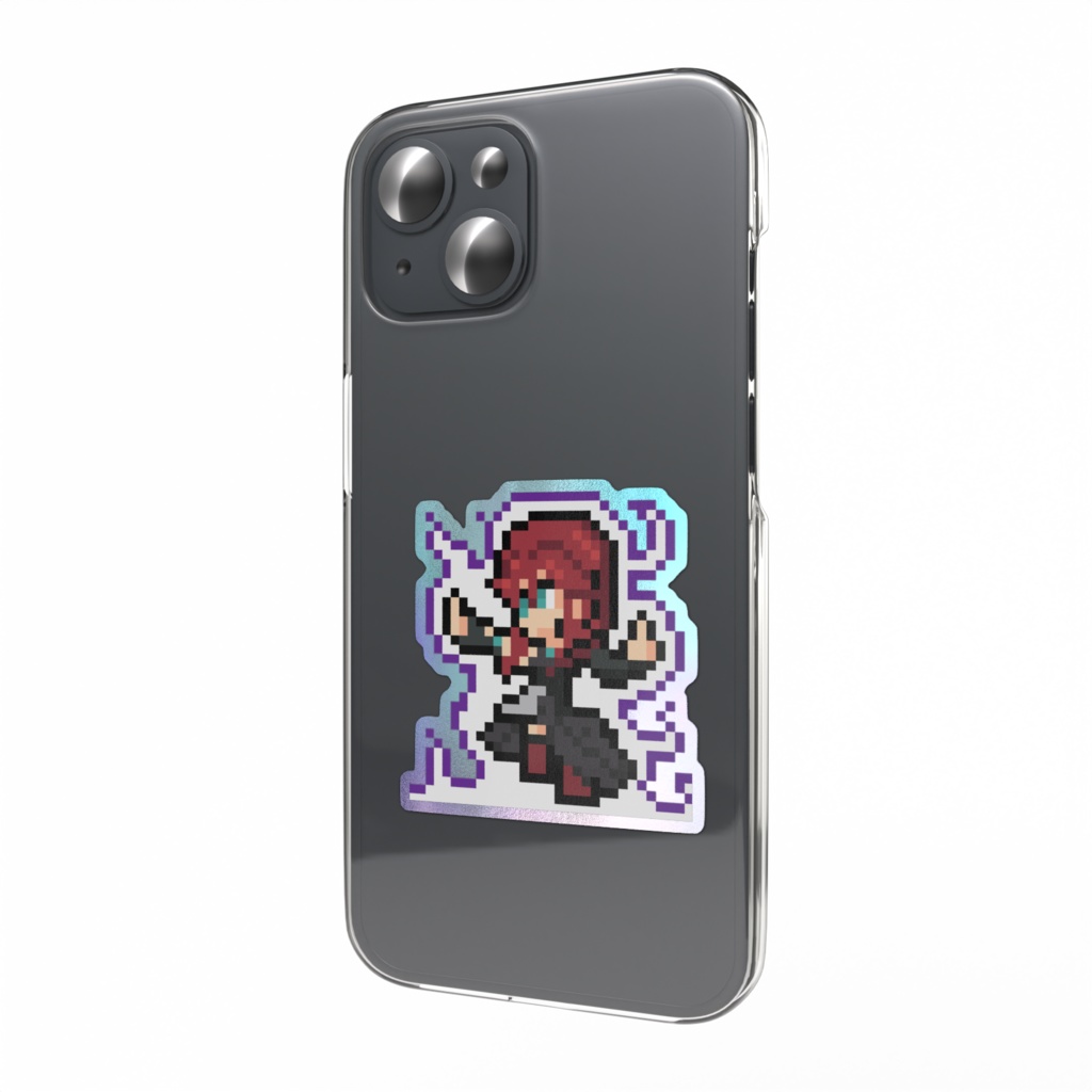 君影ツクヨ　オーロラスマホステッカー