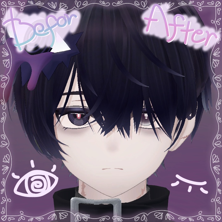 【carre (キャレ) 対応】 - Eye texture - ~ QuietDarkness Eyes 2color ~