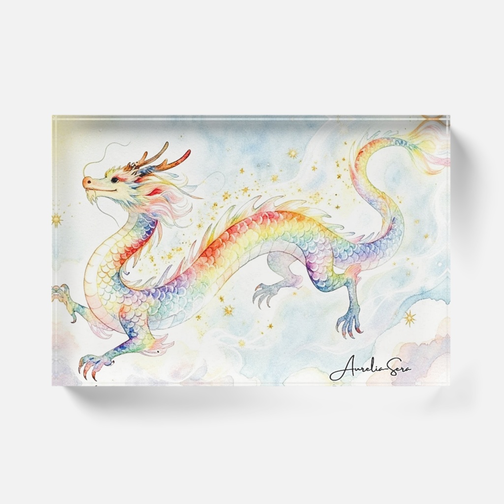 虹龍(にじりゅう)アクリルブロック