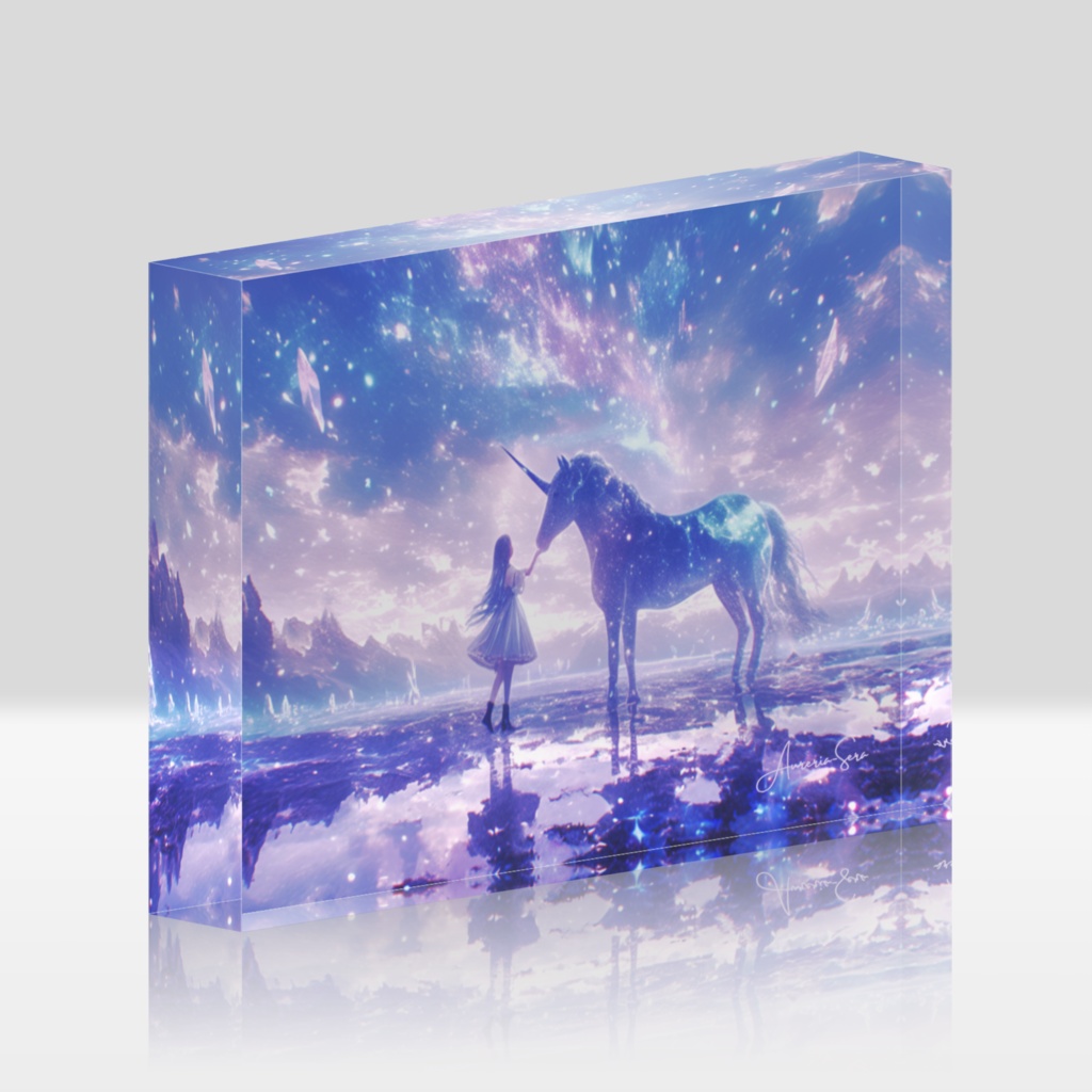 アイリス・ゲート 〜再会〜 虹色のエネルギーで満たす守護アート(アクリルブロック)