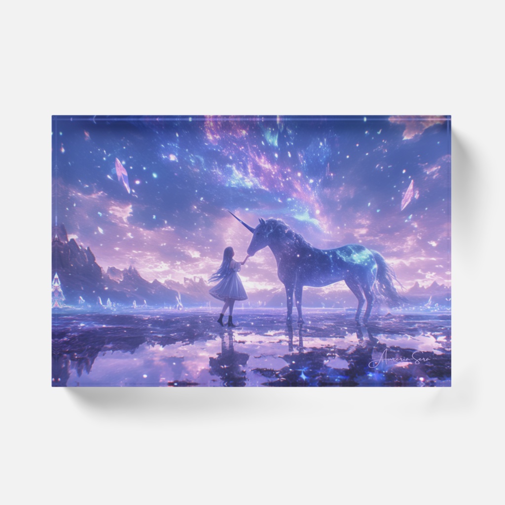 アイリス・ゲート 〜再会〜 虹色のエネルギーで満たす守護アート(アクリルブロック)