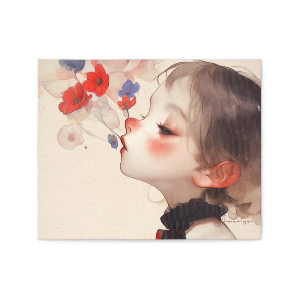 Flower Kiss ― 言霊(ことだま)が咲かせる愛の導き(キャンバス)