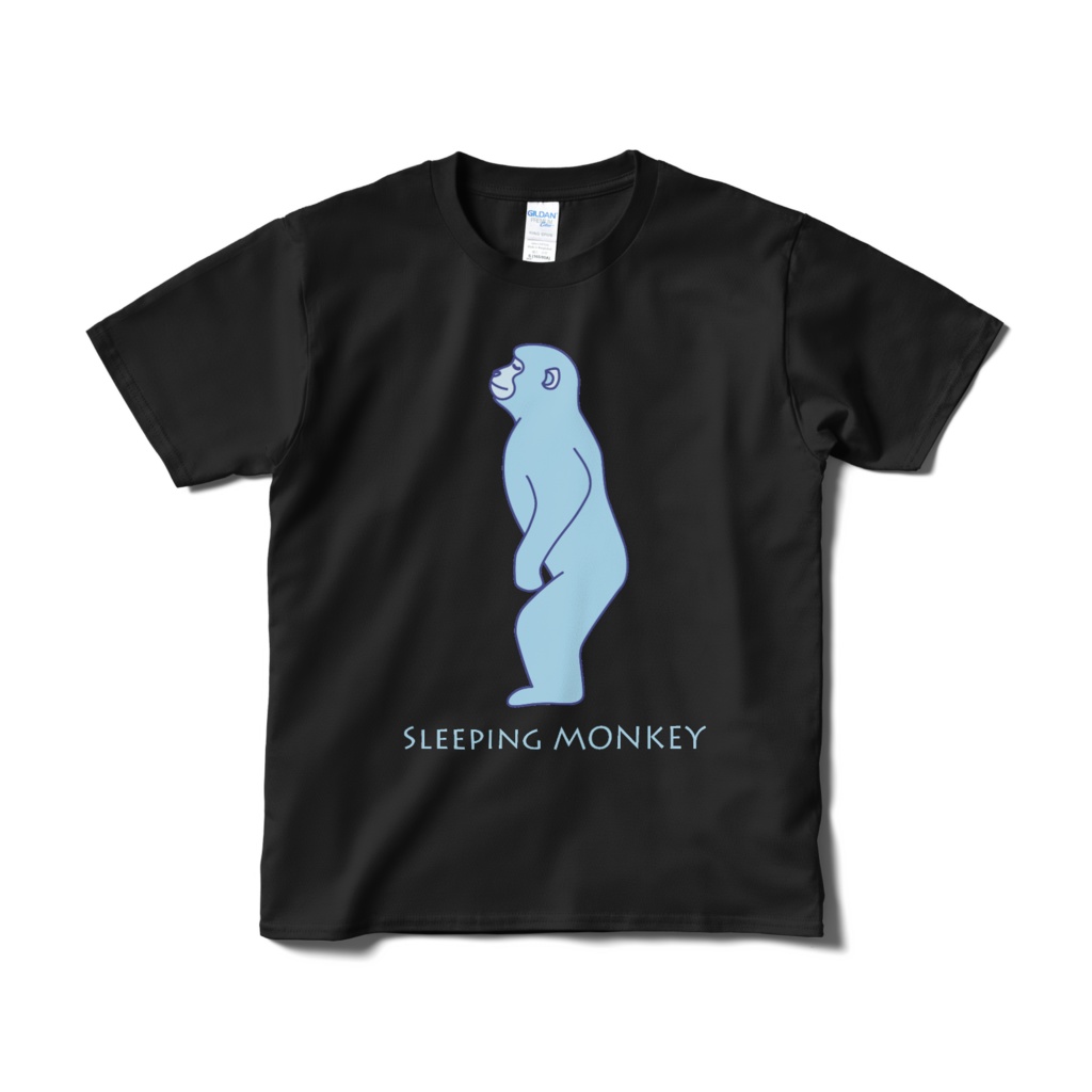 SLEEPING MONKEY T-Shirts BK 001