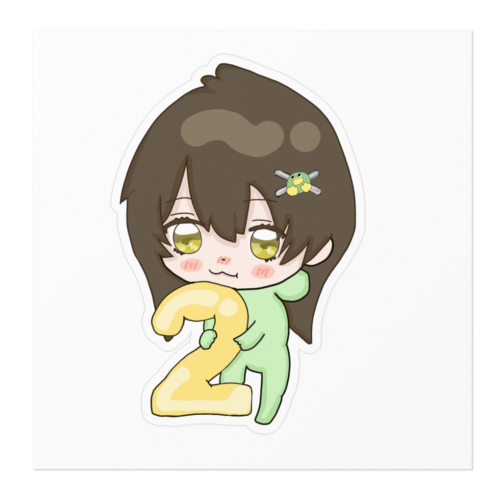 2周年かもめステッカー