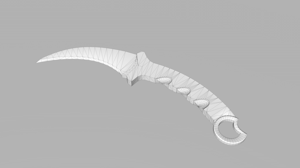 [3D/Unity]Claw knife 爪子刀