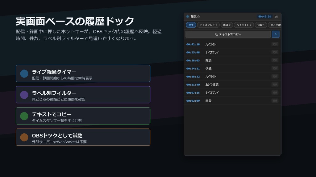 OBSタイムスタンプマーカー v2.4.4