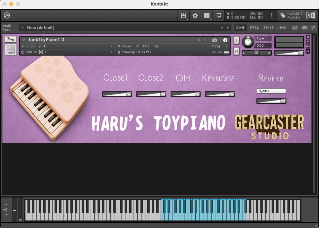 Haru's ToyPiano 【Kontakt】