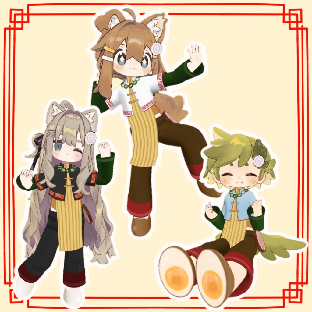 【まめふれんず・キプフェル対応】らあめんチャイナ