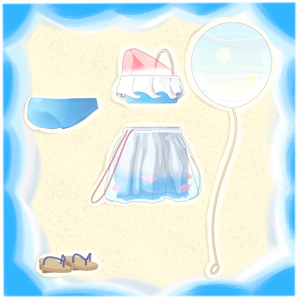 【Grus対応】夏祭水着 -Kasai Mizugi-