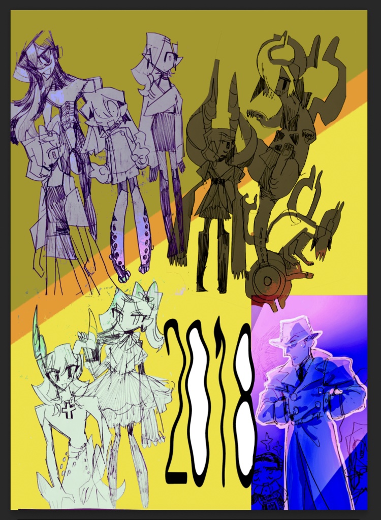 2016~2024創作イラスト本・上巻