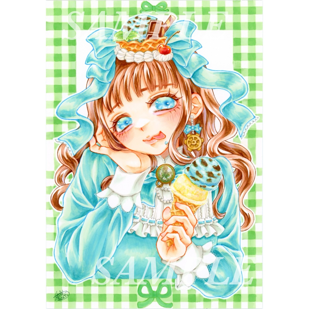 「可愛いって、こうでしょ？」 手描きイラスト