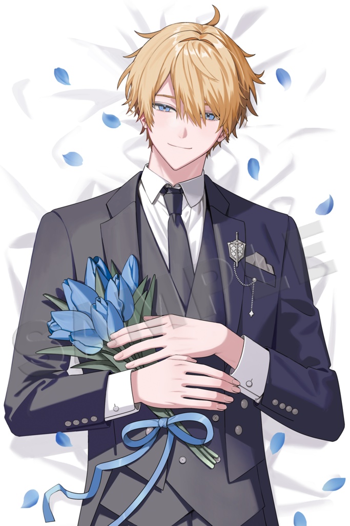 【ナナテトラ先生】金髪碧眼執事「ラインハルト」 抱き枕カバー