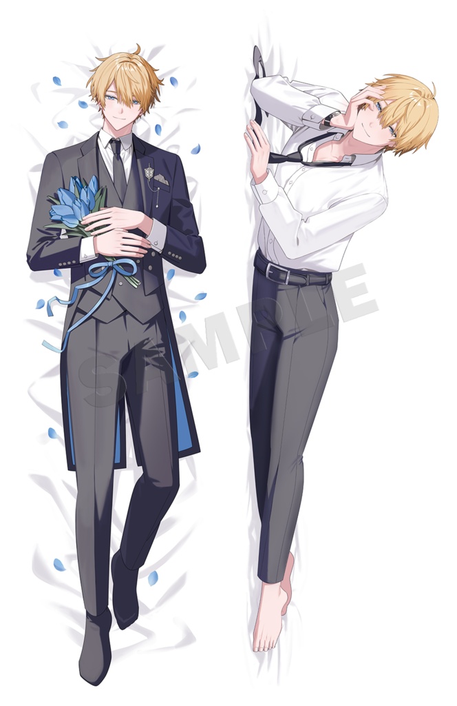 【ナナテトラ先生】金髪碧眼執事「ラインハルト」 抱き枕カバー