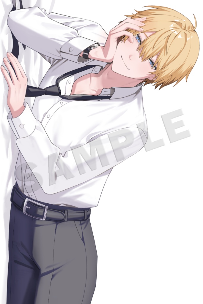 【ナナテトラ先生】金髪碧眼執事「ラインハルト」 抱き枕カバー