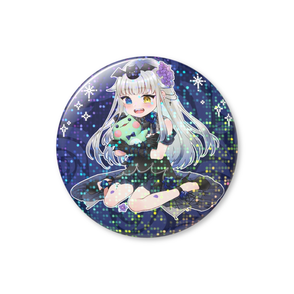 喰髑ヴァン 常設グッズ【ホログラム缶バッチ】