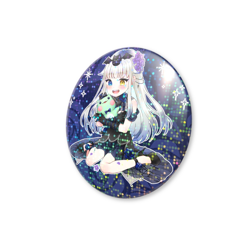 喰髑ヴァン 常設グッズ【ホログラム缶バッチ】