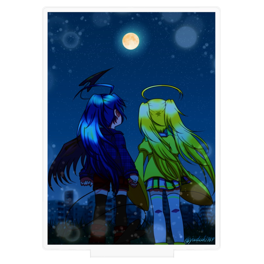 アクリルフィギュア「片翼の悪魔と短命少女」