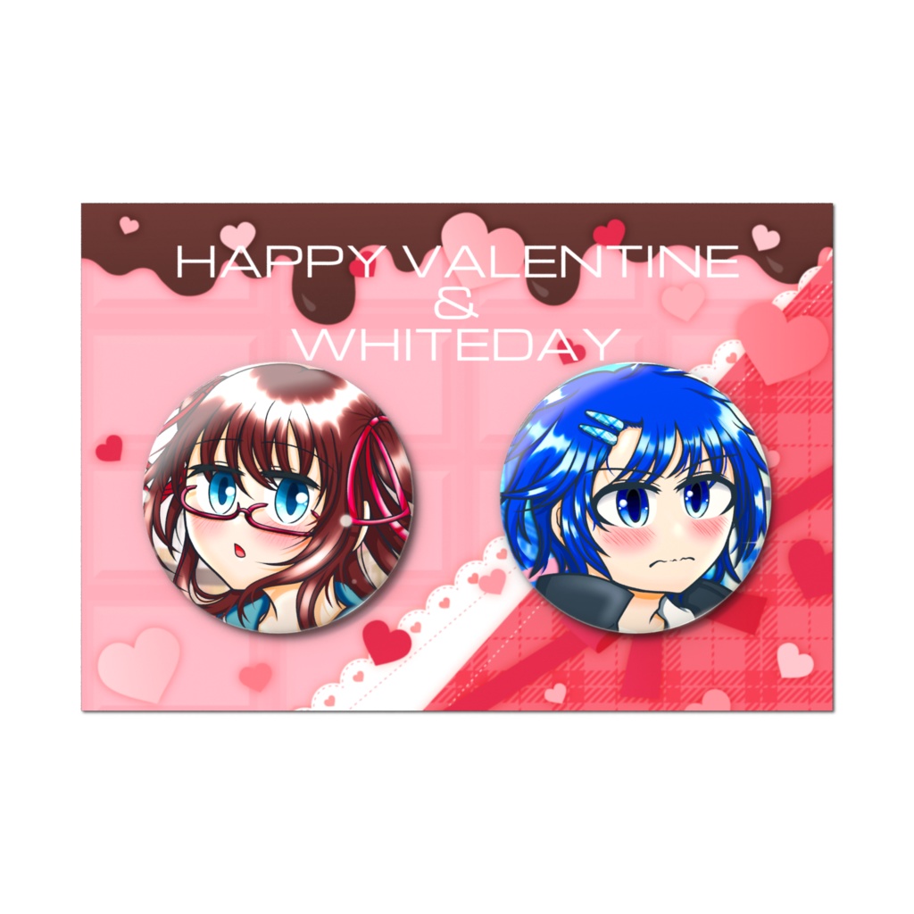 缶バッジセット(癒月＆紫月ver)