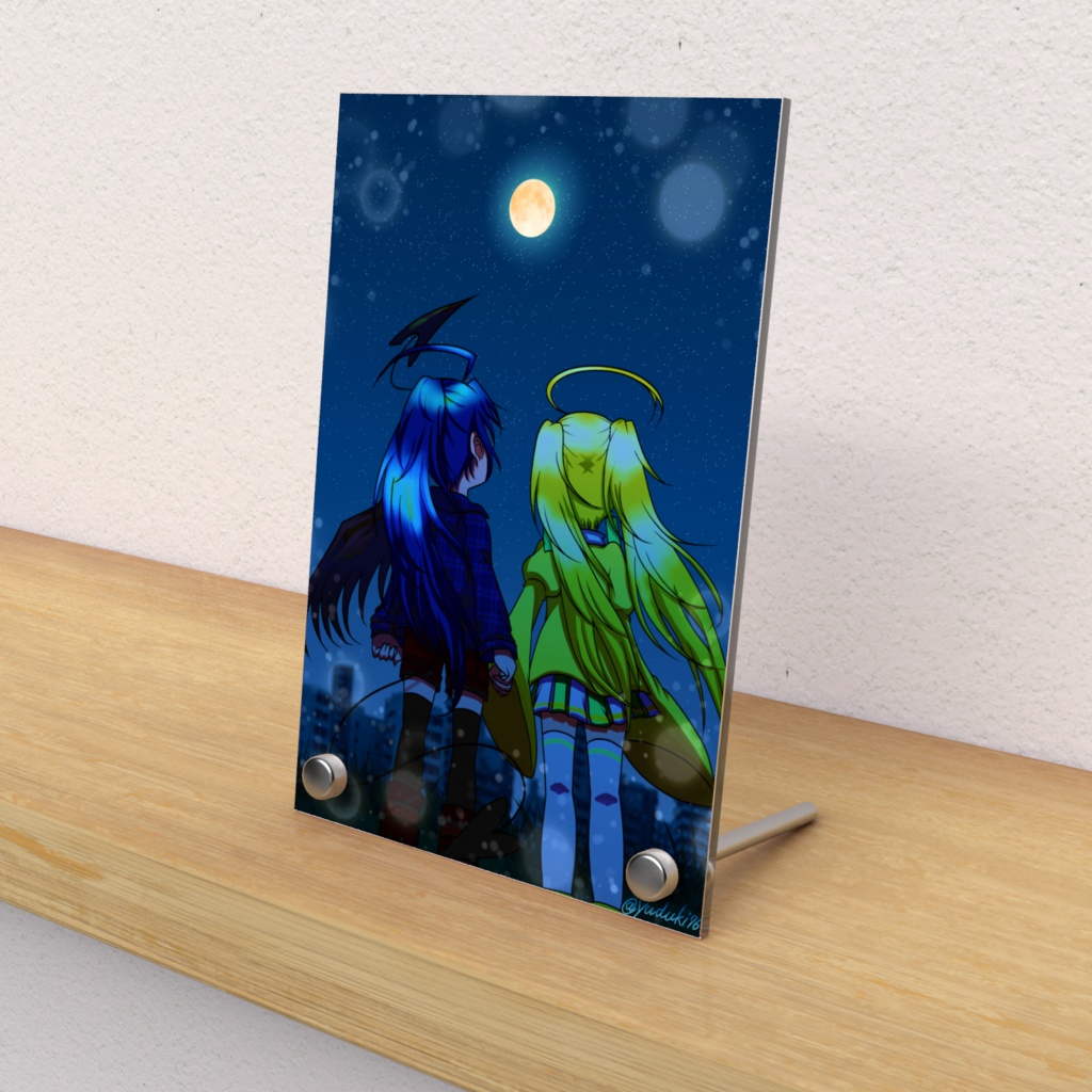 アクリルフォトパネル｢片翼の悪魔と短命少女｣