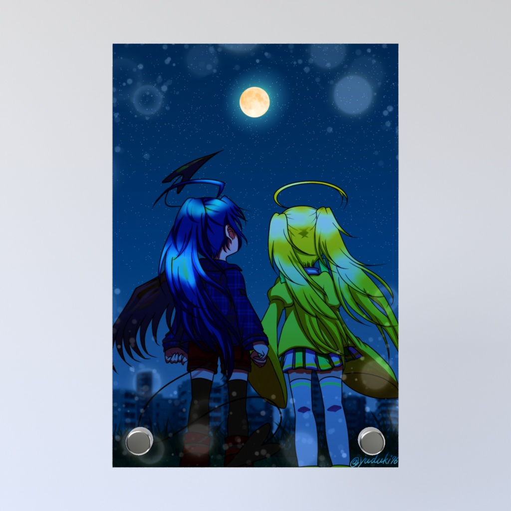 アクリルフォトパネル「片翼の悪魔と短命少女」