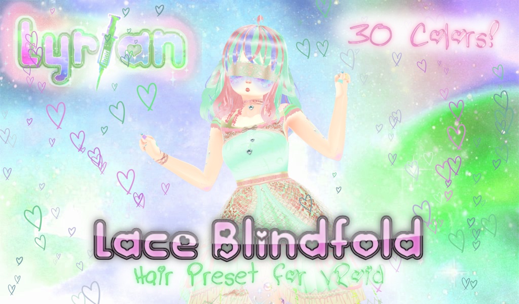 Lace Blindfold [Hair Accessory for VRoid]